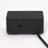 VersaQ HUB 1x 230V, 1x RJ45, USB A+C 5V, 1x HDMI, bezdrátové nabíjenie Qi,čierna