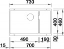 BLANCO 523461 Drez Subline 700-U Level kávová InFino manuál SILGRANITPuraDur