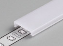 TM-Krycia lišta k LED profilom 14 naklapávacia mliečna.4100mm