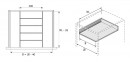 HETTICH 9288441 OrgaTray 630 rozdělovník 271/470 stříbrná