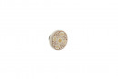 Marella Design knob Bosa porcelán krémový/kvet