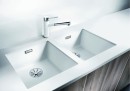 BLANCO 523426 Drez SUBLINE 400-U biela InFino manuál SILGRANIT PuraDur