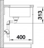 BLANCO 523422 Drez SUBLINE 400-U antracit InFino manuál SILGRANIT PuraDur