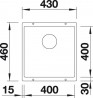 BLANCO 523422 Drez SUBLINE 400-U antracit InFino manuál SILGRANIT PuraDur