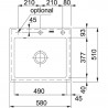 FRANKE Drez MTK 610-58 580 x 510 Onyx