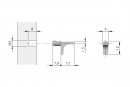 IF-K-Line-policová podpera 5mm nikel
