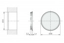 IF-Spiral lock pr.35mm krytka biela