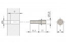 IF-Flipper tŕň priemer 5mm/dĺžka 8,5 mm zinok biely