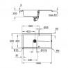 GROHE 31641AP0 Drez K400 60-C 1000 x 500mm granitová čierna