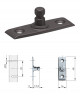 IF plynokvapalinový spodný výklop K12 244mm grafit