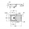 GROHE 31552SD1 Drez K200 45-S 860 x 500mm nerez oceľ, kartáčovaná
