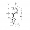 GROHE 32294002 Batéria Zedra C-výpusť vyťah. perlátor s 3 druhmi prúdu chróm