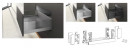 HETTICH 9257186 AvanTech You sada držiak. pre individ. materiál 187/650 biela