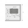 HETTICH 9206690 Lift Mini brzda sklopných dvierok 160N typ E