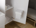 GOLLINUCCI Kôš na dvere 5 l s otočným vekom, biela 174x176x229