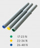 KES 272072 piestik PTO slabý sivý 17-23 N zelené značenie