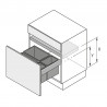 HETTICH 9279411 InnoTech Pull rám antracit KB450 NL470