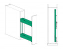 KES 002140 K-Line dvojkôš 150mm 90° 3D strieborný