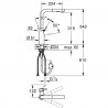 GROHE 30270GN0 Batéria ESSENCE L-výpusť s duál. sprchou kartáčovaný Cool Sunrise