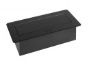 StrongPower Elektrická zásuvka 2x 230V, 2x USB A/C, čierná, FR