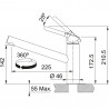 FRANKE Batéria FC 3148.031 ORBIT chróm