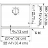 FRANKE Drez  KNG 110-52 560 x 460mm onyx