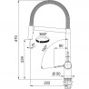 FRANKE Batéria FN 3407.031 ACTIVE SEMI PRO chróm