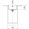 FRANKE Drez  MRG 110-37 403 x 433mm onyx
