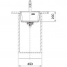 FRANKE Drez  MRG 610-37 RTL 410 x 510mm onyx