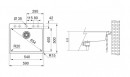 FRANKE Drez  MRG 610-54 FTL 590 x 500mm matná čierna
