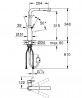 GROHE 30432000 Batéria ACCENT L-výpusť s duálnou ťahovacou sprškou chróm