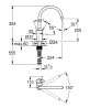 GROHE 30431DC0 Batéria VIA COSMO C-výpusť supersteel