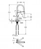 GROHE 30433000 Batéria VIAMO s profi sprškou prepínanie perlátor/prúd chróm