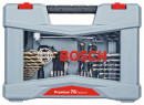 BOSCH 2608P00234 76-dielna sada vrtákov a skrutkovacích hrotov Premium X-Line