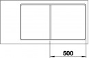 BLANCO 523228 drez AXIA III 5 S-F biela InFino s excentrom SILGRANITPuraDur