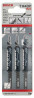 BOSCH 2608633A31 Pílový list do priamočiarych píl 3ks T 144 DP Precision for W.