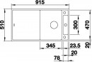 BLANCO 523222 drez AXIA III 5 S tartufo InFino s excentrom SILGRANITPuraDur