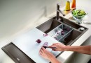BLANCO 523222 drez AXIA III 5 S tartufo InFino s excentrom SILGRANITPuraDur