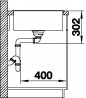 BLANCO 523212 drez AXIA III 5 S tartufo InFino s excentrom SILGRANITPuraDur