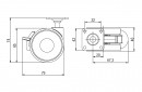 Koliesko Linea 65 mm s br. 70kg, tm. Šed