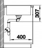 BLANCO 523199 drez AXIA III 45 S-F antracit InFino s excentrom SILGRANITPuraDur