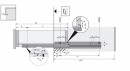HETTICH 9135877 Quadro 25 450mm EB20 na čap SiSy L+P