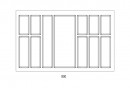 Príborník Classico 90 (822 x 474 mm) zrnitá biela