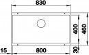 BLANCO 523141 Drez SUBLINE 800-U antracit InFino manuál SILGRANIT PuraDur