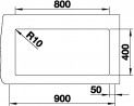 BLANCO 523141 Drez SUBLINE 800-U antracit InFino manuál SILGRANIT PuraDur