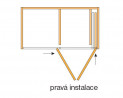 HAWA 27637 Folding Concepta 25 1250-1850mm strieborná pravá new