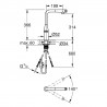 GROHE 30444AL0 Batéria ACCENT SmartControl výsuvná L-výpusť kartáč Hard Graphite