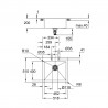 GROHE 31583SD1 Drez K800 60-S 518 x 510mm nerez oceľ, kartáčovaná