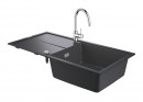 GROHE 31885AP0 Set K400 granitová čierna + Bauclassic chróm
