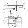 GROHE 31885AP0 Set K400 granitová čierna + Bauclassic chróm